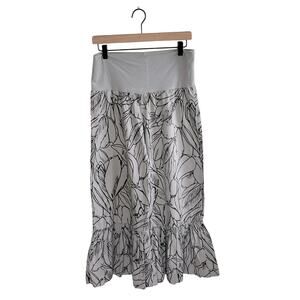 Bryn Walker Linen Wide Leg Ruffle Pants